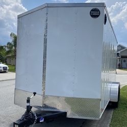 Wells Cargo Enclosed Trailer 7x16