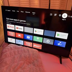 TCL 40” Smart TV (Android TV) – Netflix, YouTube, HDMI – Clean 