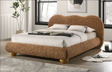 Brand New Brown Queen Size Platform Bed Frame (Available in Eastern King)
