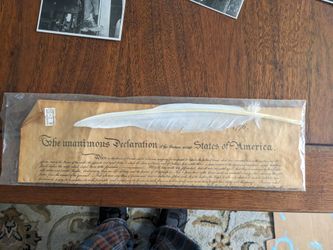 Eastern National Park Souvenirs Declaration Quill And Edison Postcards