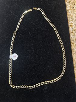 Cuban Two Toned Gold Necklace (10k Gold)