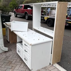 Desk and Shelves Free