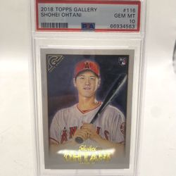 Shohei Ohtani Rookie 2018 Topps Gallery RC #116 PSA 10 GEM MINT Los Angeles