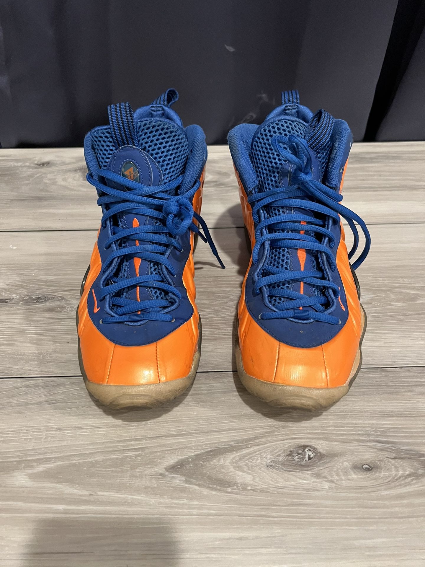 Youth Size 6Y US Nike Air Foamposite One Knicks Orange Blue