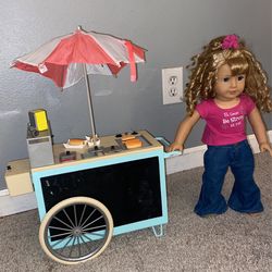 Our Generation Hot Dog Cart (Doll Not Included).  Only $18 Original Price $49.99