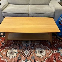 Blond Wood Coffee Table