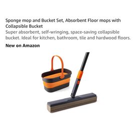 Brand new Sponge mop and Bucket Set