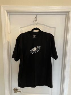vintage Y2K Reebok black Philadelphia Eagles t-shirt featuring the team's eagle logo