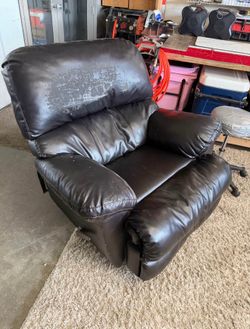 Brown Leather Recliner