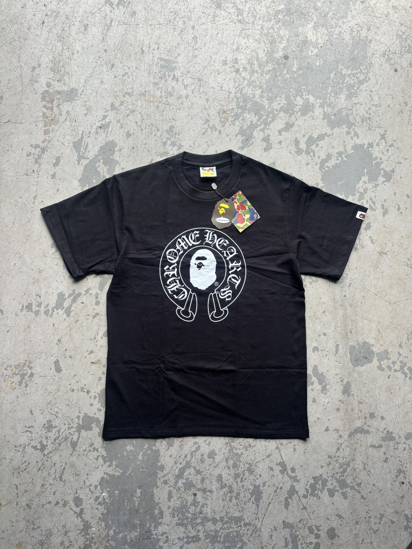 Chrome x Bape Black tee
