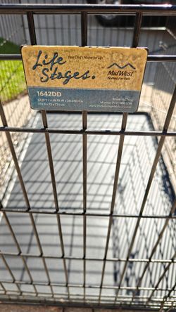 Large Dog Crate / Kennel – 42 Inch, Double Door