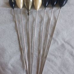 Set of 7 1940's vintage hat pins.