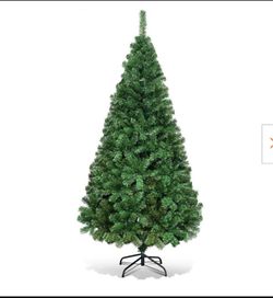 7 ft. Artificial PVC Christmas Tree with Stand Green-Costway
