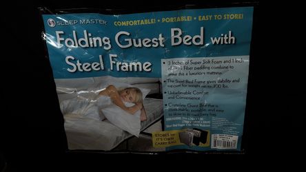 2 Sleep Master Folding Guest Bed s with Steel Frame