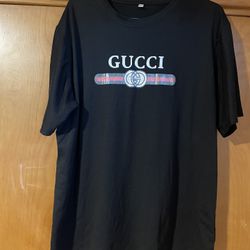 GG Monogram Gucci Black Red Green Shirt Size Large Xl