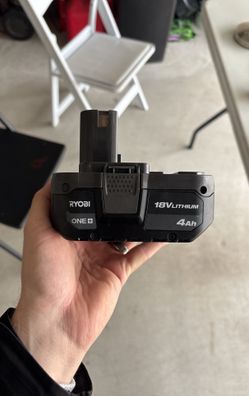 18 V lithium Ryobi battery