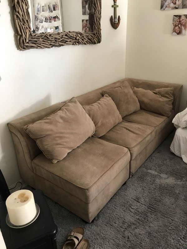 Tan modular couch 2 peice