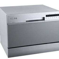 EdgeStar 22 in. Wide 6-Place Setting Energy Star Rated Countertop Dishwasher - Silver
