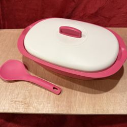 Tupperware Legacy Rice and Soup Server Bowl with Scoop Set