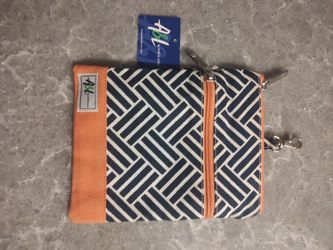 &L Golf Purse new with Tags Navy/Orange