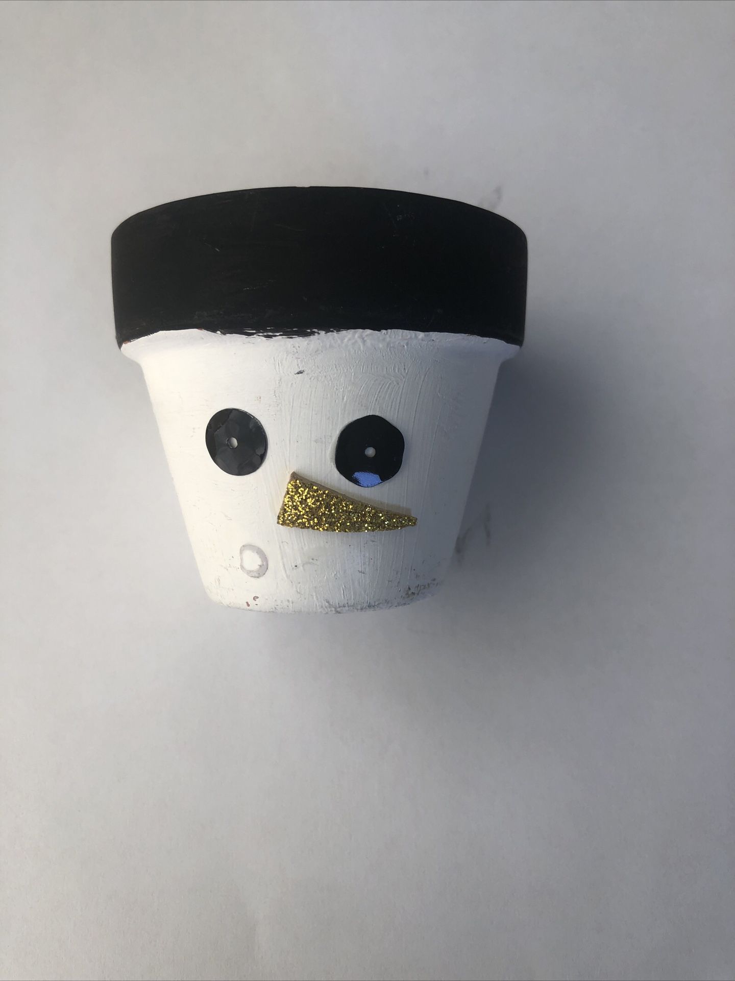 Terracotta Snowman Pot