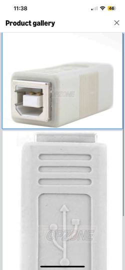 Topzone USB Adapter Type B Female to Type B Female
