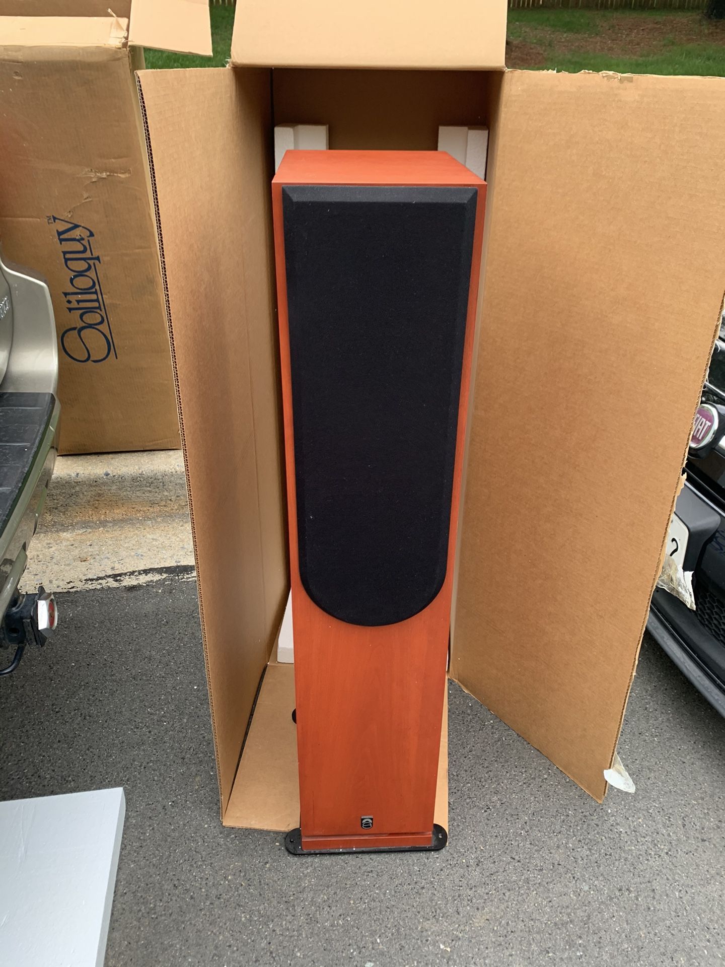 “Soliloquy Loudspeakers” model# 6.3 serial #3958 made in USA