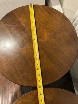 2 small round tables