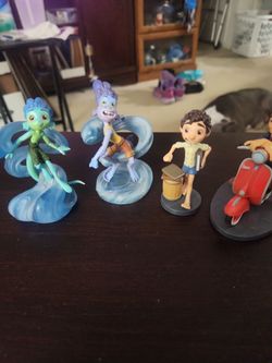 Disney Luca Sea Monster animated movie 4 figure lot