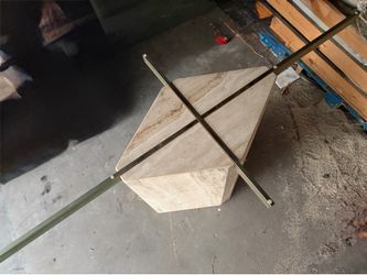 1970s Italian travertine dining table