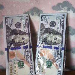 2 Canvas Side Money Wallet 