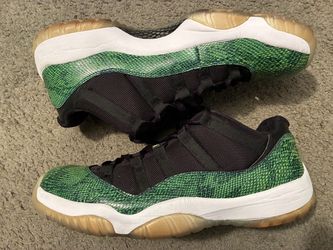 $600 on StockX Nike Air Jordan Retro 11 low Green Snakeskin size 13