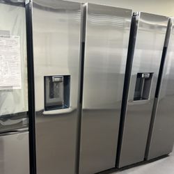 New Open Box Samsung Stainless Steel Side By Side Refrigerator 