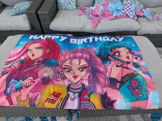 Kpop Demon Hunters birthday decorations