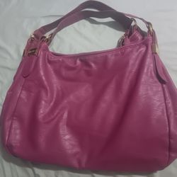 Jimmy Choo Large Purple Handbag Purse With Gold Tone Hardware