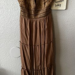 Long Brown Summer Dress