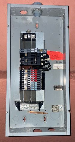 Vintage Zinsco 120x7  Load  Center panel with all breakers included