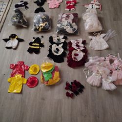 Variety Of Beanie Baby Clothes 