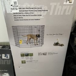 Metal Foldable Dog Pen - 48 Inches 