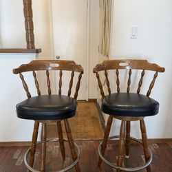 Mid Century Counter Chairs 