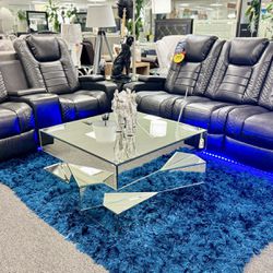 🛑Limited Time Deal🛑Stunning Grey Power Reclining Sofa&Loveseat On Sale Now $1899