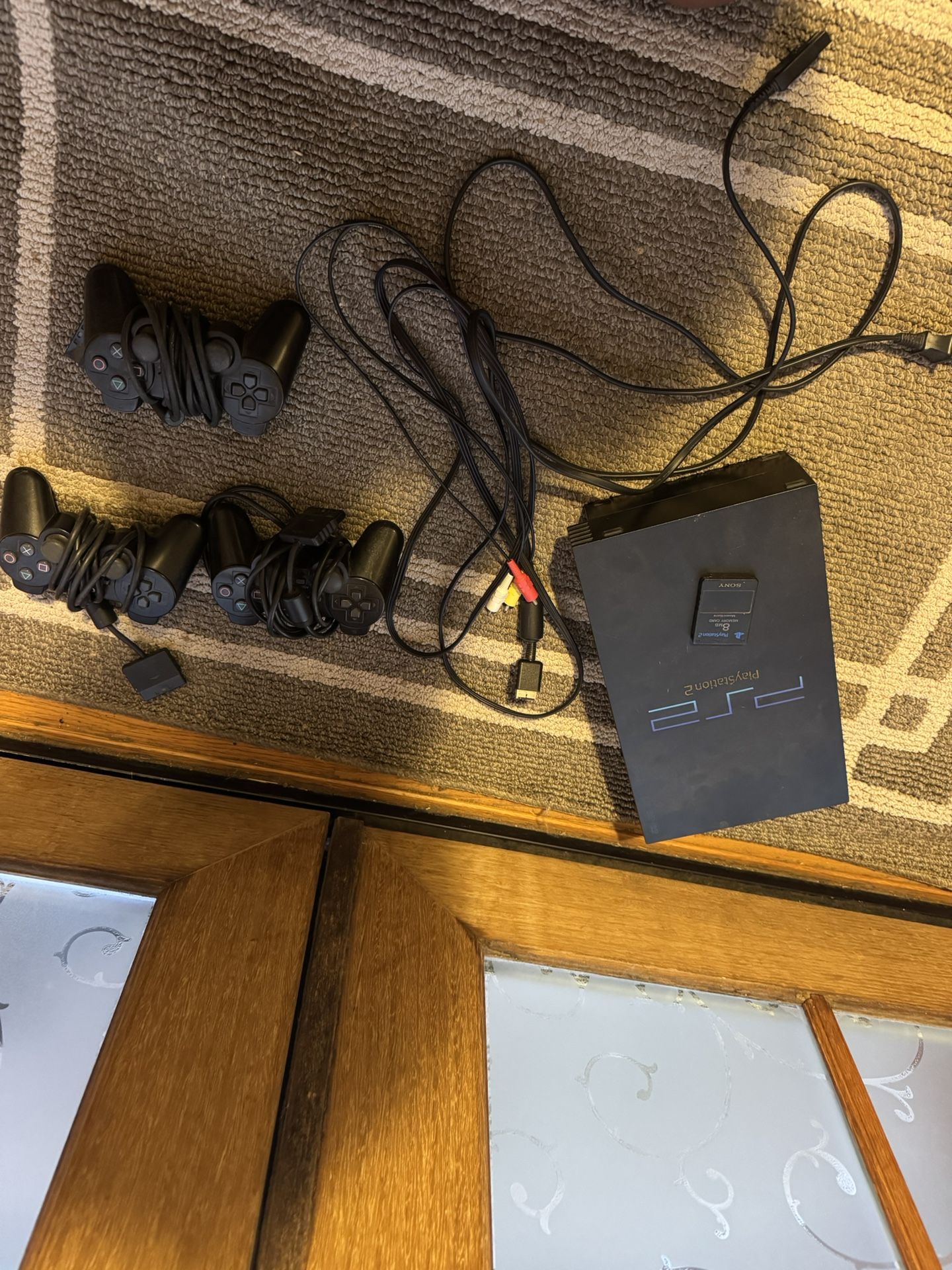 Ps2 with games and controllers