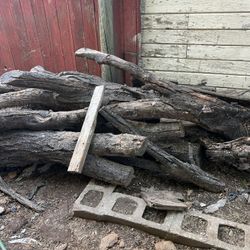 Free Firewood, Fence And Rocks 