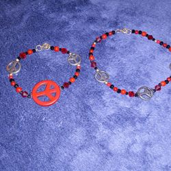 Red Peace Bracelet And Anklet