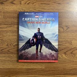 Captain America: Brave New World 4K UHD Blu-ray Combo Pack (4K UHD Blu-ray + Blu-ray + Digital Code)