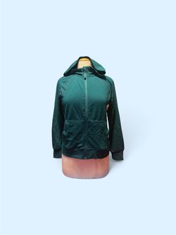 Green Full-Zip Hoodie Jacket