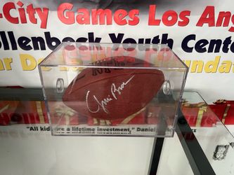Jim Brown signed football