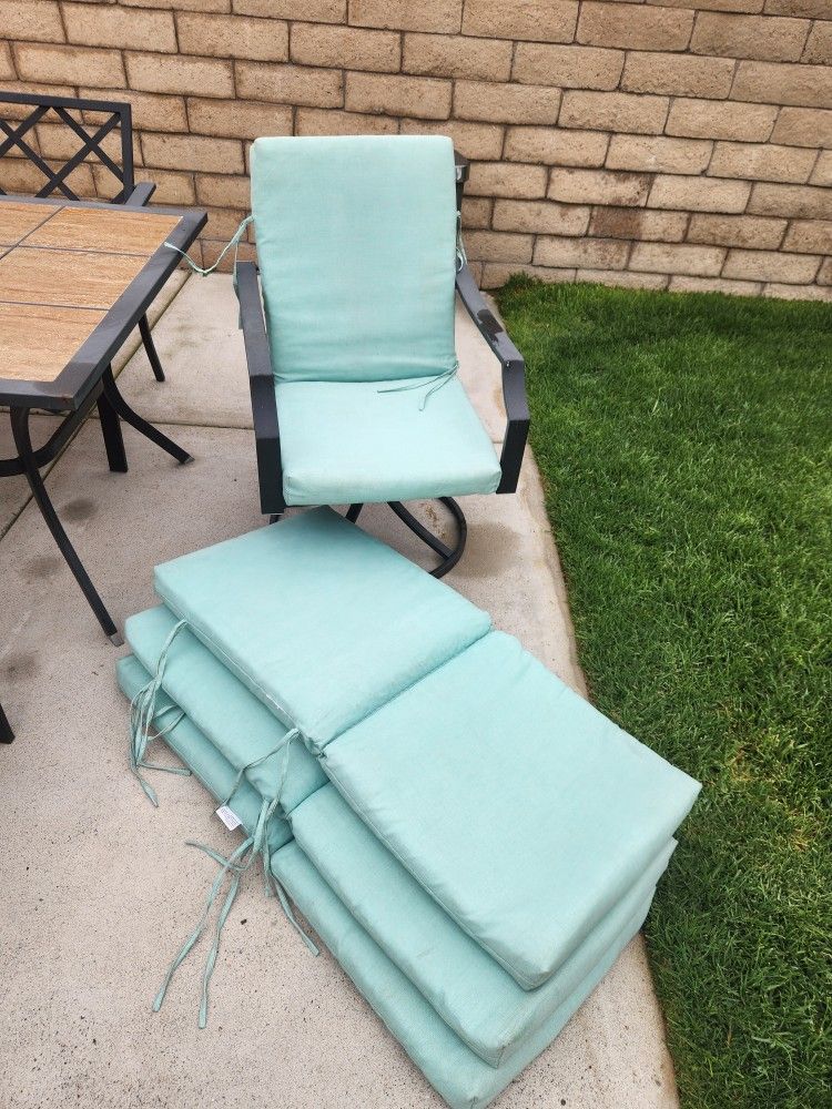 4 Outdoor Patio Chair Cushions
