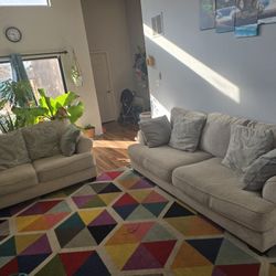 Fabric Sofa And Love Seat For Sale