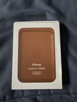 iPhone Leather Wallet with MagSafe Brown In Color